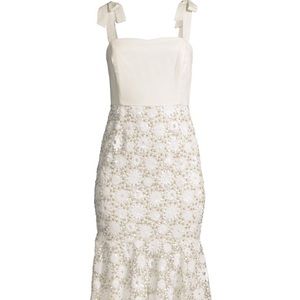 Mestiza Ivory Embellished Jody Midi Dress size 14